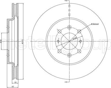 Cifam 800-1264C - Тормозной диск avtokuzovplus.com.ua