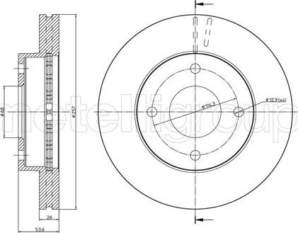 Cifam 800-1303 - Тормозной диск avtokuzovplus.com.ua