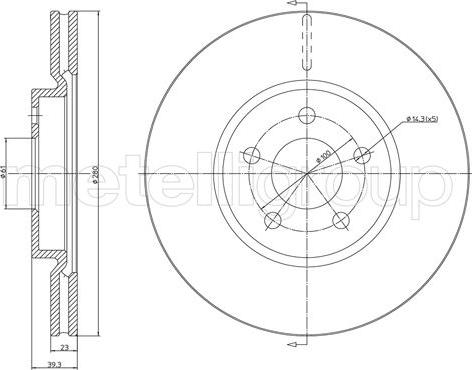 Cifam 800-1359C - Тормозной диск autodnr.net