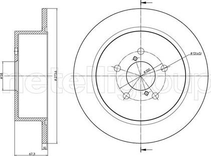 Cifam 800-1397C - Тормозной диск autodnr.net