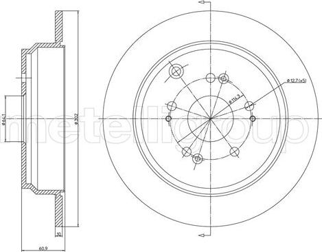 DJ Parts BD2093 - Гальмівний диск autocars.com.ua