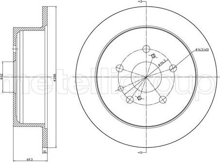 Cifam 800-1542C - Тормозной диск autodnr.net