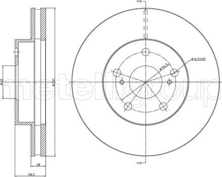 Cifam 800-1567C - Тормозной диск autodnr.net