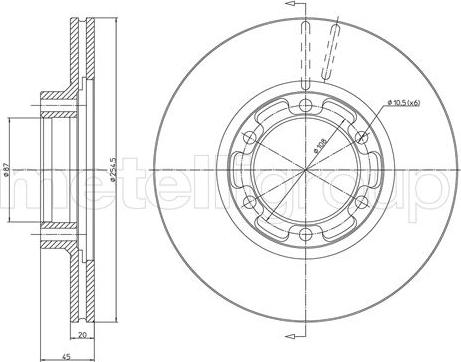 Cifam 800-1615 - Тормозной диск avtokuzovplus.com.ua