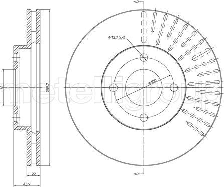 Cifam 800-1659C - Тормозной диск autodnr.net