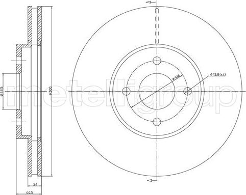 Cifam 800-1673C - Тормозной диск avtokuzovplus.com.ua