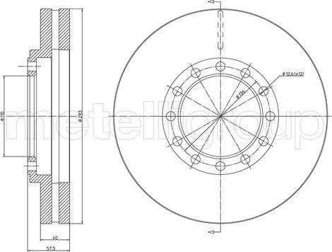 Cifam 800-1674 - Тормозной диск avtokuzovplus.com.ua