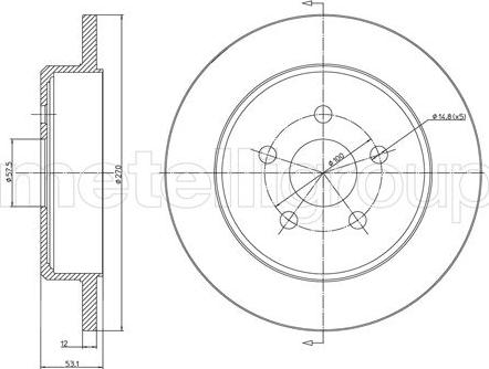 Protechnic PRD5449 - Гальмівний диск autocars.com.ua