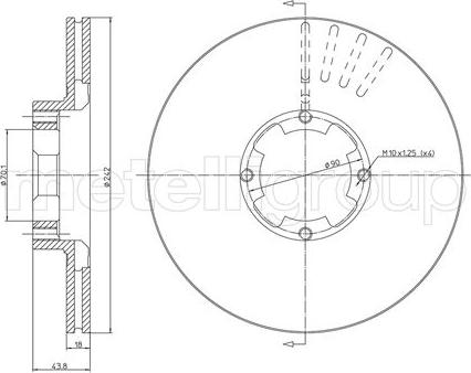 Cifam 800-173 - Тормозной диск avtokuzovplus.com.ua