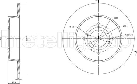 Cifam 800-1758C - Тормозной диск autodnr.net