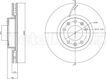 Cifam 800-1764C - Тормозной диск avtokuzovplus.com.ua