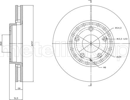 Cifam 800-1850C - Тормозной диск avtokuzovplus.com.ua