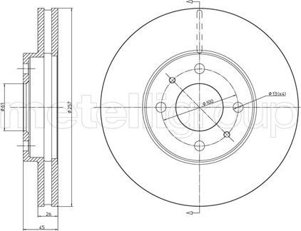 Cifam 800-250 - Тормозной диск avtokuzovplus.com.ua