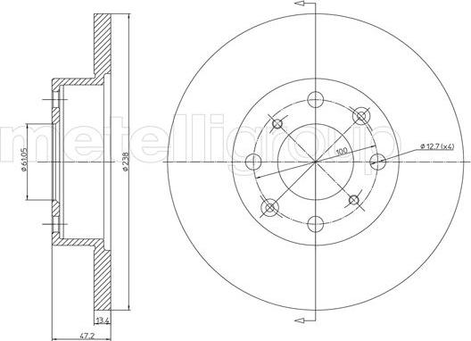 Cifam 800-268 - Тормозной диск avtokuzovplus.com.ua