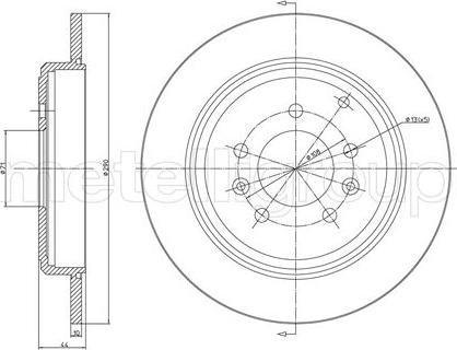 Cifam 800-303 - Тормозной диск avtokuzovplus.com.ua