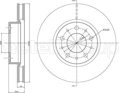 Cifam 800-310 - Тормозной диск avtokuzovplus.com.ua