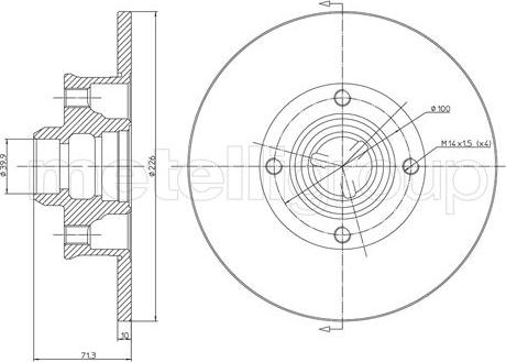 Cifam 800-312 - Тормозной диск avtokuzovplus.com.ua