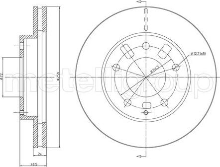 Cifam 800-347 - Тормозной диск avtokuzovplus.com.ua