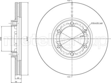 Cifam 800-351 - Тормозной диск avtokuzovplus.com.ua