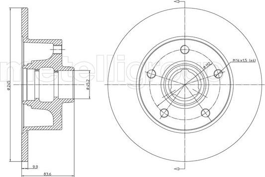 Cifam 800-394 - Гальмівний диск autocars.com.ua