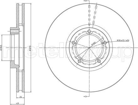 Cifam 800-458 - Тормозной диск avtokuzovplus.com.ua