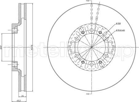 Cifam 800-463 - Тормозной диск avtokuzovplus.com.ua