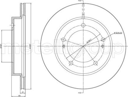 Cifam 800-501 - Тормозной диск avtokuzovplus.com.ua