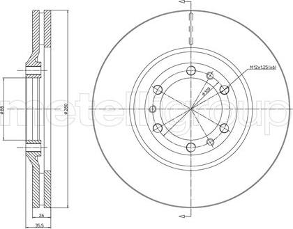 Cifam 800-502 - Тормозной диск avtokuzovplus.com.ua