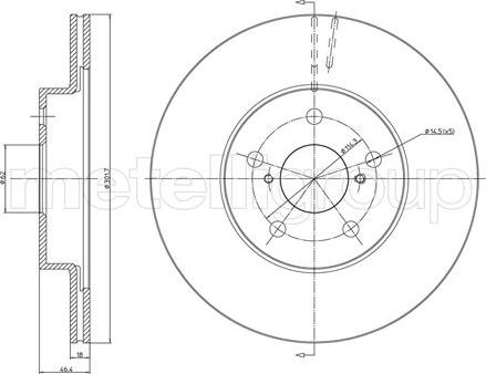 Cifam 800-509 - Тормозной диск avtokuzovplus.com.ua