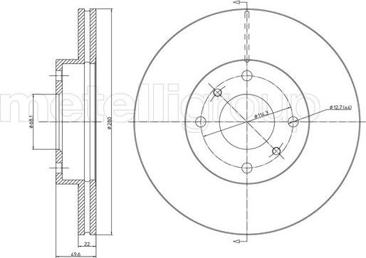 Cifam 800-545 - Тормозной диск avtokuzovplus.com.ua