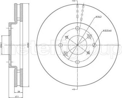 Cifam 800-577 - Тормозной диск avtokuzovplus.com.ua