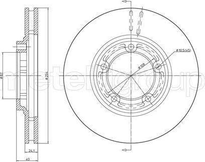 Cifam 800-596 - Тормозной диск avtokuzovplus.com.ua