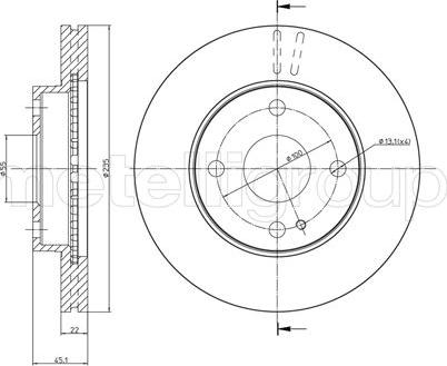 Cifam 800-617 - Тормозной диск avtokuzovplus.com.ua