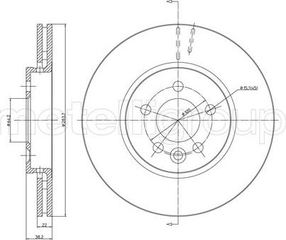 Cifam 800-643 - Тормозной диск avtokuzovplus.com.ua