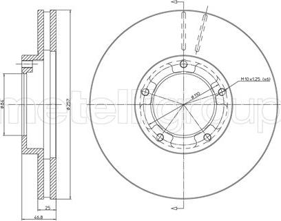 Cifam 800-716 - Тормозной диск avtokuzovplus.com.ua