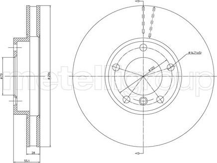 Cifam 800-808 - Тормозной диск avtokuzovplus.com.ua