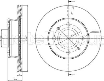 Cifam 800-905 - Тормозной диск avtokuzovplus.com.ua