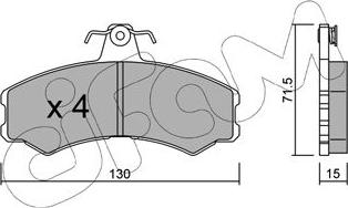 Cifam 822-031-1 - Гальмівні колодки, дискові гальма autocars.com.ua