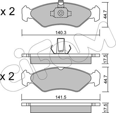 Cifam 822-088-0 - Гальмівні колодки, дискові гальма autocars.com.ua