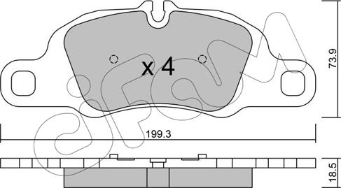 Cifam 822-1027-0 - Тормозные колодки, дисковые, комплект autodnr.net