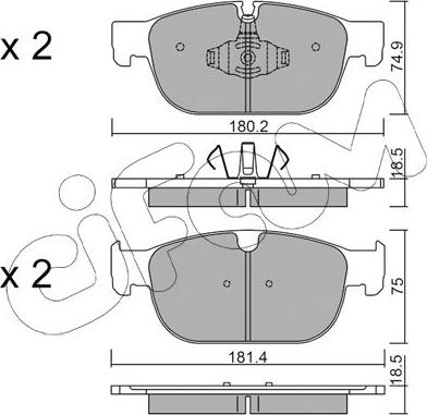 Cifam 822-1120-0 - Тормозные колодки, дисковые, комплект autodnr.net