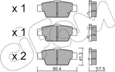 Cifam 822-1144-0 - Гальмівні колодки, дискові гальма autocars.com.ua