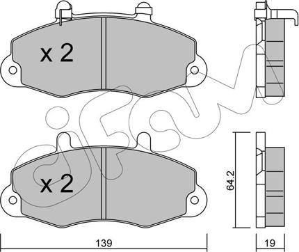 Cifam 822-194-1 - Гальмівні колодки, дискові гальма autocars.com.ua