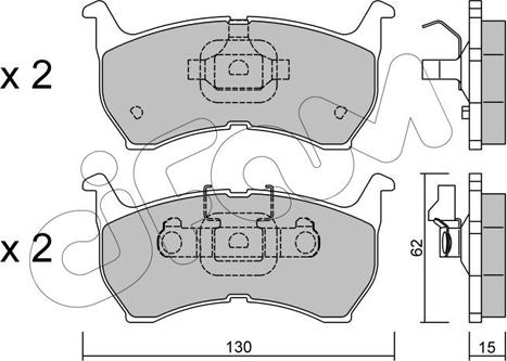 Cifam 822-231-0 - Тормозные колодки, дисковые, комплект autodnr.net