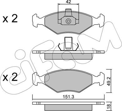 Galfer 20389 - Гальмівні колодки, дискові гальма autocars.com.ua