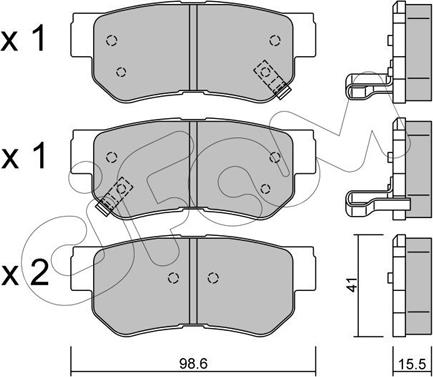 Cifam 822-365-0 - Тормозные колодки, дисковые, комплект avtokuzovplus.com.ua