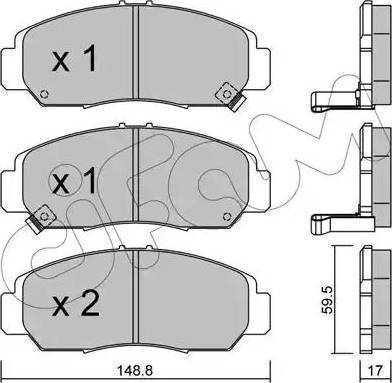 Sangsin Brake SP2032 - Тормозные колодки, дисковые, комплект avtokuzovplus.com.ua