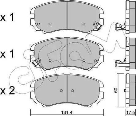 Remsa 31882 - Тормозные колодки, дисковые, комплект avtokuzovplus.com.ua