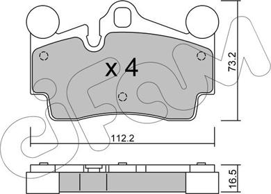 Cifam 822-655-0 - Гальмівні колодки, дискові гальма autocars.com.ua