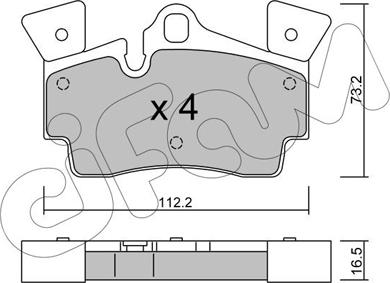 Cifam 822-655-1 - Гальмівні колодки, дискові гальма autocars.com.ua